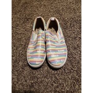 Monkey Feet Womens 7.5 shoes. Love Is Love. Rainbow